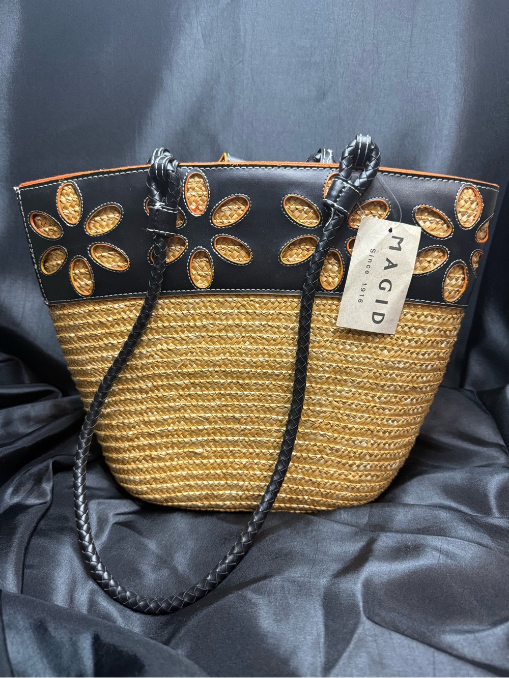 Magid Straw Woven Tote NWT - Picture 2 of 8